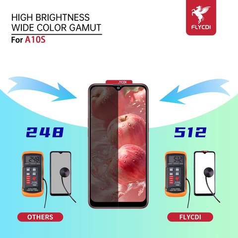 Дисплей FLYCDI для Samsung A107 Galaxy A10s, A107F/DS Galaxy A10s, чорний, з рамкою Прев'ю 2