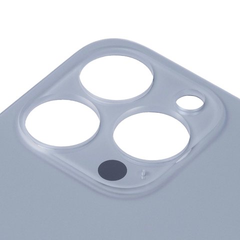 Задня панель корпуса для iPhone 13 Pro, блакитна, не потрібно знімати скло камери, Original (PRC), sierra Blue, big hole Прев'ю 1