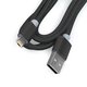 USB кабель, USB тип-A, micro-USB тип-B, Lightning, 100 см, черный, 2 in 1 Превью 1