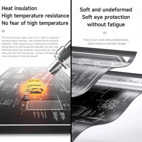 Insulation Mat Mechanic V77, (stain resistant, heat resistant, 600 mm, 350 mm) Preview 1
