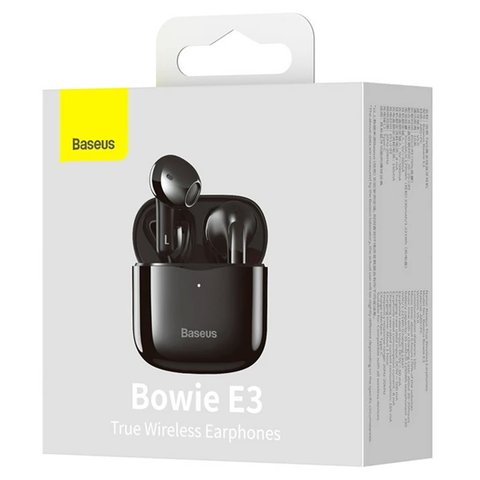 Гарнитура Baseus Bowie E3, беспроводная, черная, с зарядным кейсом, USB тип-C, с USB кабелем тип-C, #NGTW080001 Превью 2