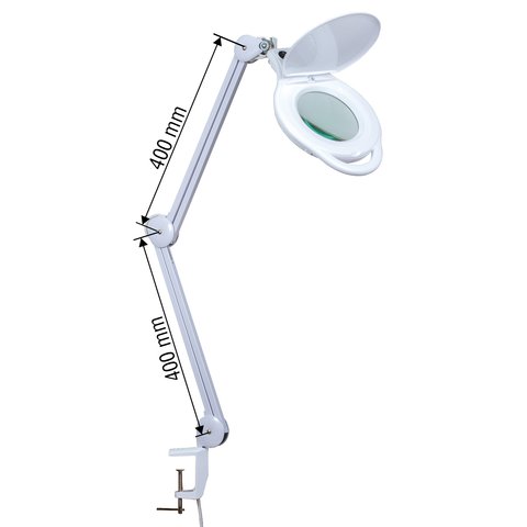 Lámpara lupa de sobremesa Bourya 8060LED, 3 dioptrías Vista previa  4