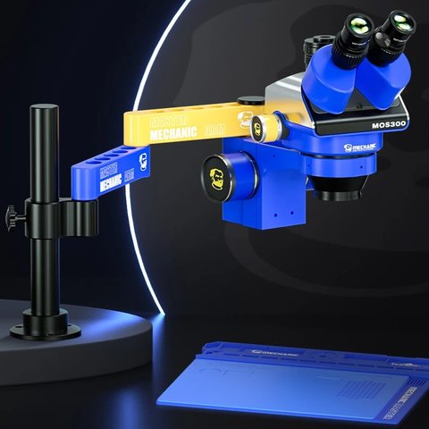 Microscopio Mechanic MOS300-M3, trinocular, 6X-45X Vista previa  1