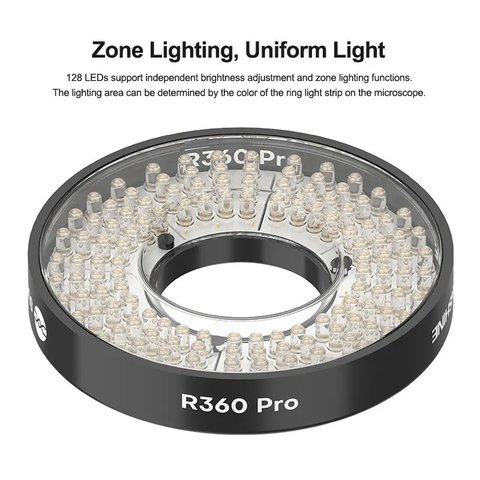 Microscopio Sunshine R360 Pro, trinocular, 7X-45X Vista previa  9