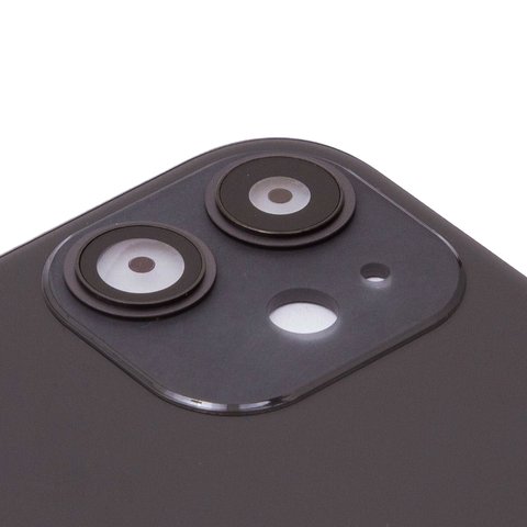 Задня панель корпуса для iPhone 11, чорна, із склом камери, small hole Прев'ю 1