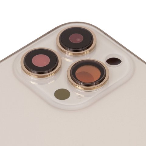 Корпус для iPhone 13 Pro Max, золотистый, с держателем SIM-карты, с боковыми кнопками, gold Превью 1