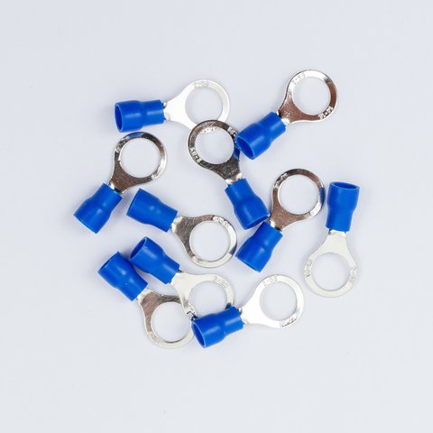 Наконечник RV 2,0-8, 8 мм, кільцевий, ізольований, синій, 10 шт., 1,5-2,5 мм² Прев'ю 1