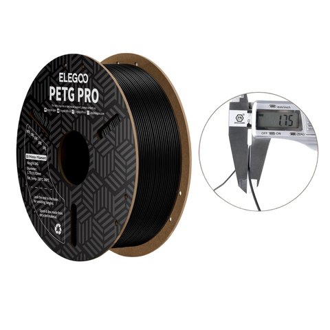 Филамент ELEGOO PETG PRO, черный (black), 1 кг Превью 1