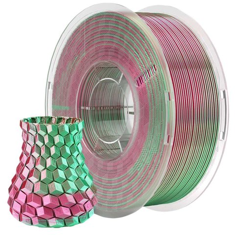Филамент для 3D-принтера ELEGOO PLA Silk Green Red, 1 кг Превью 1
