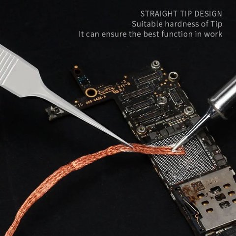 Пінцет монтажний Mechanic Ask-14, прямий, 160 мм Прев'ю 1