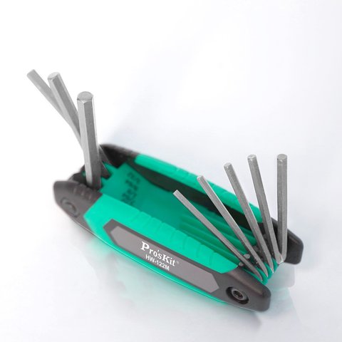 Набір шестигранних ключів Pro'sKit HW-122M Прев'ю 2