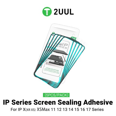 Стікер дисплея 2UUL SA15P для Apple iPhone 15 Pro, 5 шт., adhesive Прев'ю 1