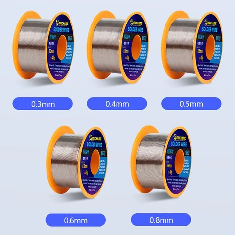 Припой Mechanic M60, Sn 60% , Pb 40%, флюс 1-3%, 0,3 мм, 40 г Превью 1