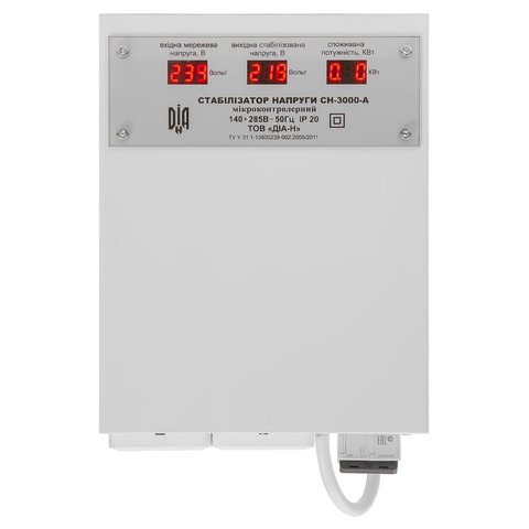 Релейный стабилизатор напряжения ДІА-Н СН-3000-А Превью 1
